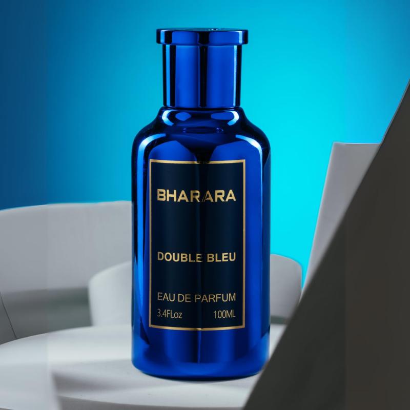 Bharara Double Bleu Pour Homme – Eau de Parfum for Men 3.4 oz (100 ml)